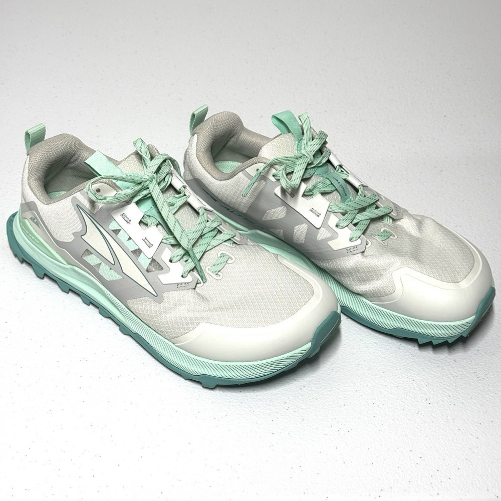 Altra Shoes Women 8 Wide Lone Peak 7 Womens Gray Trail Running Outdoor Grey Teal - Picture 14 of 14